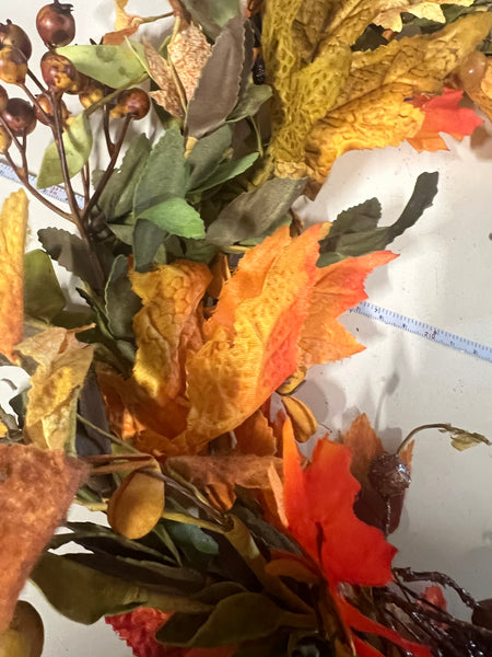 Fall leaves wreath