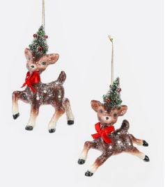 Reindeer Ornament with Tree